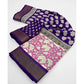 Ravishing Women's Cotton Blend Printed Saree With Blouse Piece