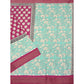 Ravishing Women's Cotton Blend Printed Saree With Blouse Piece