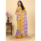 Ravishing Women's Cotton Blend Printed Saree With Blouse Piece