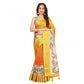 Lovely Women's Cotton Blend Floral Printed Saree With Blouse Piece