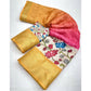 Lovely Women's Cotton Blend Floral Printed Saree With Blouse Piece