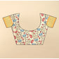 Lovely Women's Cotton Blend Floral Printed Saree With Blouse Piece