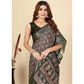 Ravishing Women's Cotton Blend Printed Saree With Blouse Piece