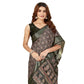 Ravishing Women's Cotton Blend Printed Saree With Blouse Piece