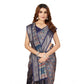 Ravishing Women's Cotton Blend Printed Saree With Blouse Piece