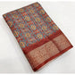 Ravishing Women's Cotton Blend Printed Saree With Blouse Piece