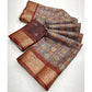 Ravishing Women's Cotton Blend Printed Saree With Blouse Piece