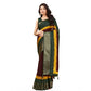 Contemporary Women's Cotton Silk Solid Saree With Blouse Piece