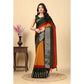 Contemporary Women's Cotton Silk Solid Saree With Blouse Piece