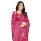 Magnificent Women's Cotton Silk Floral Printed Saree With Blouse Piece