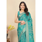 Magnificent Women's Cotton Silk Floral Printed Saree With Blouse Piece