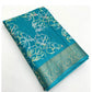 Magnificent Women's Cotton Silk Floral Printed Saree With Blouse Piece