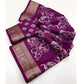Magnificent Women's Cotton Silk Floral Printed Saree With Blouse Piece