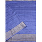 Voguish Women's Cotton Blend Checkered Saree With Blouse Piece