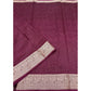 Voguish Women's Cotton Blend Checkered Saree With Blouse Piece