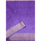 Voguish Women's Cotton Blend Checkered Saree With Blouse Piece