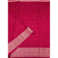 Voguish Women's Cotton Blend Checkered Saree With Blouse Piece