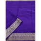 Voguish Women's Cotton Blend Checkered Saree With Blouse Piece