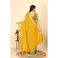 Voguish Women's Cotton Blend Checkered Saree With Blouse Piece