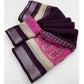Ravishing Women's Cotton Linen Printed Saree With Blouse Piece
