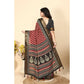 Sizzling Women's Cotton Silk Printed Saree With Blouse Piece