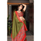Amazing Women's Cotton Silk Printed Saree With Blouse Piece