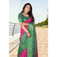 Amazing Women's Cotton Silk Printed Saree With Blouse Piece