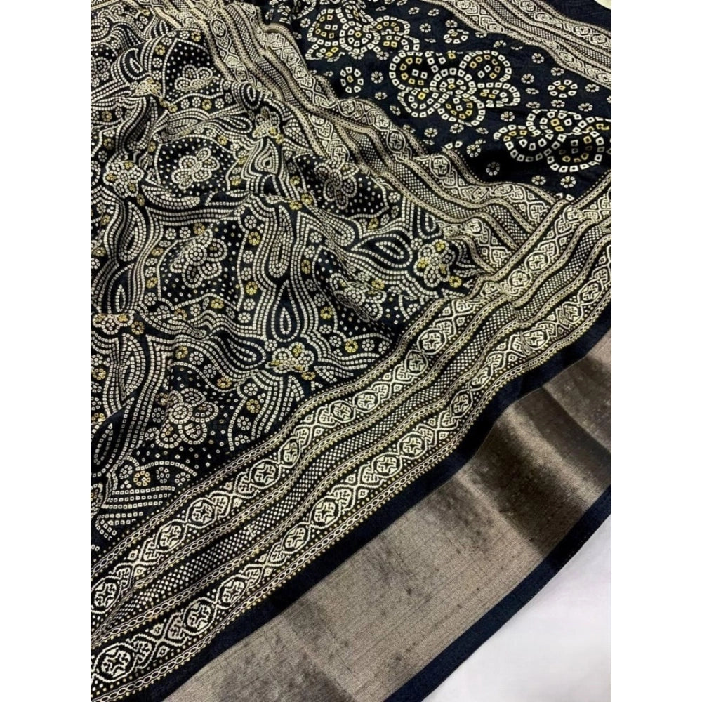 Marvellous Women's Cotton Silk Printed Saree With Blouse Piece
