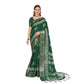 Amazing Women's Cotton Silk Printed Saree With Blouse Piece