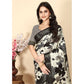 Fancy Women's Cotton Silk Floral Printed Saree With Blouse Piece