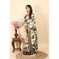 Fancy Women's Cotton Silk Floral Printed Saree With Blouse Piece