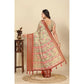 Fancy Women's Cotton Silk Floral Printed Saree With Blouse Piece