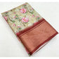 Fancy Women's Cotton Silk Floral Printed Saree With Blouse Piece