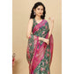 Fancy Women's Cotton Silk Floral Printed Saree With Blouse Piece