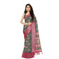 Fancy Women's Cotton Silk Floral Printed Saree With Blouse Piece