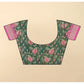 Fancy Women's Cotton Silk Floral Printed Saree With Blouse Piece