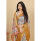 Fancy Women's Cotton Silk Floral Printed Saree With Blouse Piece