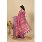 Magnificent Women's Cotton Silk Floral Printed Saree With Blouse Piece