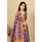 Magnificent Women's Cotton Silk Floral Printed Saree With Blouse Piece
