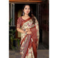 Fancy Women's Cotton Silk Floral Printed Saree With Blouse Piece