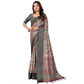 Fancy Women's Cotton Silk Floral Printed Saree With Blouse Piece