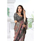 Fancy Women's Cotton Silk Floral Printed Saree With Blouse Piece