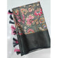 Fancy Women's Cotton Silk Floral Printed Saree With Blouse Piece