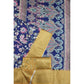 Magnificent Women's Cotton Silk Floral Printed Saree With Blouse Piece