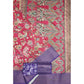 Magnificent Women's Cotton Silk Floral Printed Saree With Blouse Piece