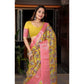 Magnificent Women's Cotton Silk Floral Printed Saree With Blouse Piece