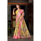 Magnificent Women's Cotton Silk Floral Printed Saree With Blouse Piece