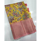 Magnificent Women's Cotton Silk Floral Printed Saree With Blouse Piece
