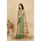 Magnificent Women's Cotton Silk Floral Printed Saree With Blouse Piece