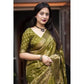 Amazing Women's Cotton Silk Printed Saree With Blouse Piece